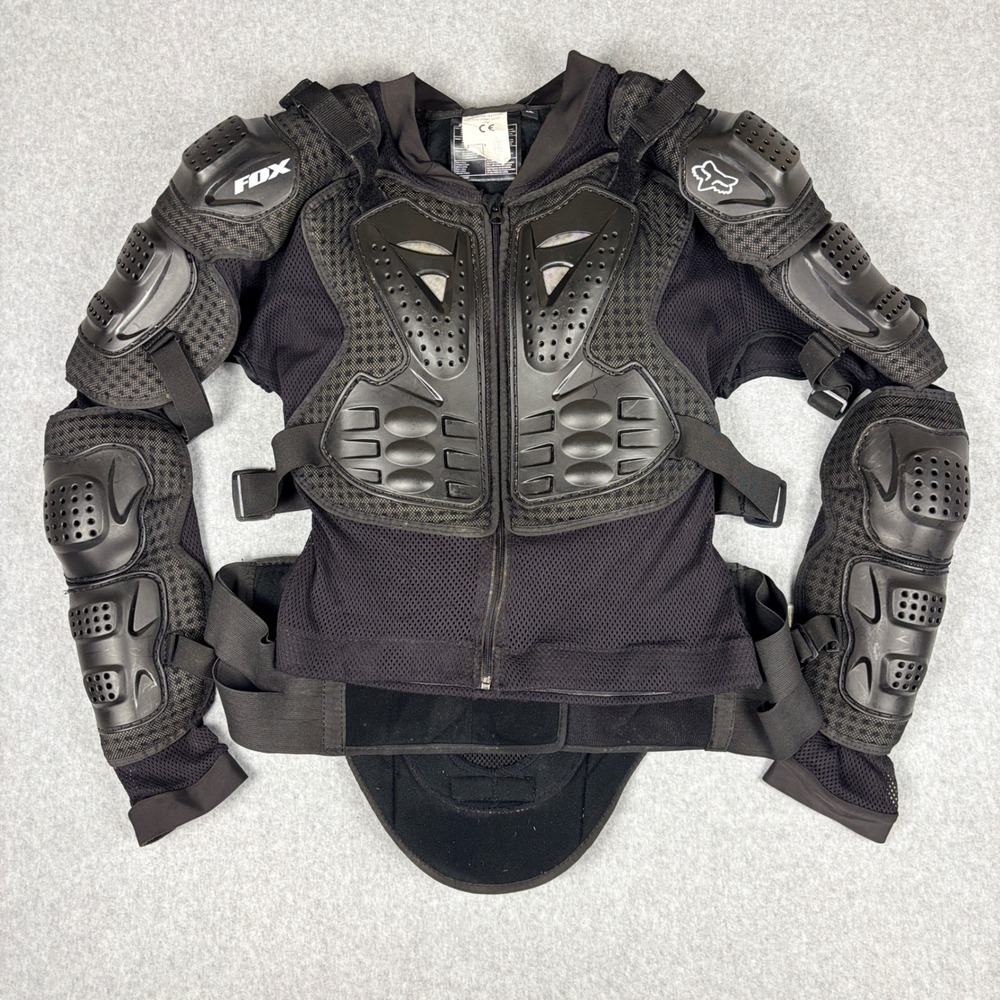 Fox Racing Titan Sport Jacket Mens XXL Black Motocross MTB Body Armor Guard